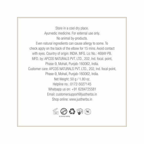 Just Herbs I'Brite Almond-Green Tea Under Eye Cream For Dark Circles 50g