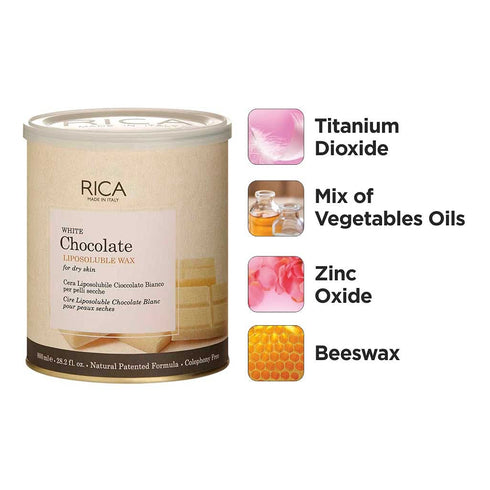 Rica White Chocolate Liposoluble Wax 800g