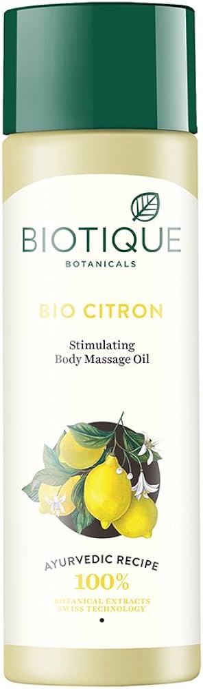 Biotique Bio Citron Stimulating Body Massage Oil 210 ml