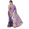 Kanchipuram Multi Art Violet and Purple Silk Saree with Blouse