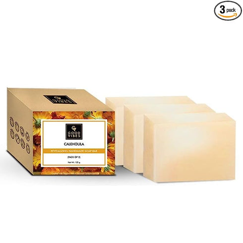Good Vibes Calendula Revitalizing Handmade Soap Bar 100g