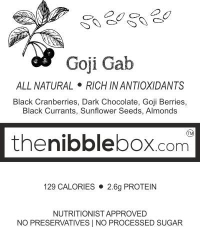 The Nibble Box Goji Gab Trail Mix Snack