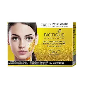 Biotique Bio Gold Radiance Facial kit With Gold Bhasma 75g