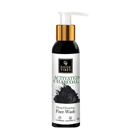 Good Vibes Activated Charcoal Deep Cleansing Face Wash