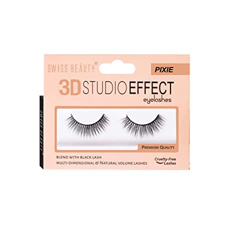 Swiss Beauty 3D Studio Effect Eyelashes Pack Of 2 2g Each