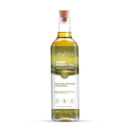 Moksa Organic Heemp Seed Oil Cold Pressed