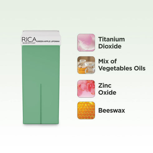 Rica Green Apple Roll On Wax Refill 100ml