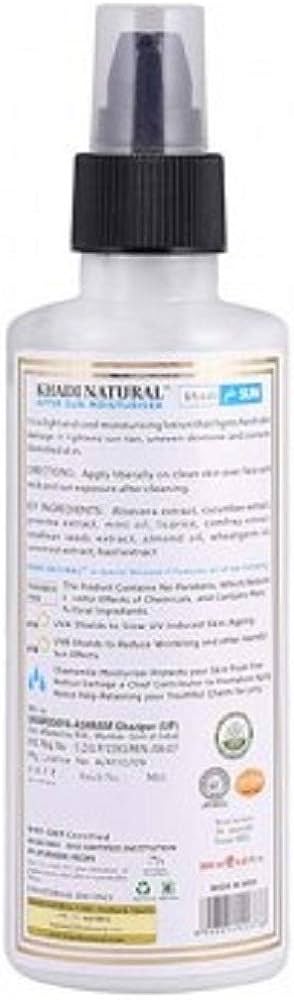 Khadi Natural After Sun Moisturiser With Aloevera 200ml