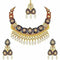 Meenakari Work with Gold Plated Choker Style Kundan Necklace Set