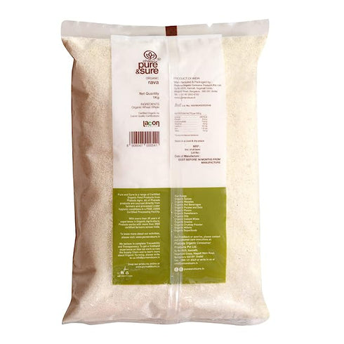 Pure & Sure Organic Rava