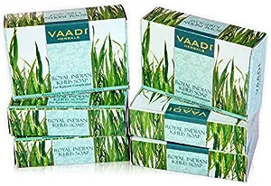 Vaadi Herbals Value Pack of Royal Indian Khus Soap with Olive & Soyabean Oil 450g