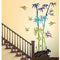 Bamboo Trees with Rocks and Birds Jungle Scenery Wall Sticker