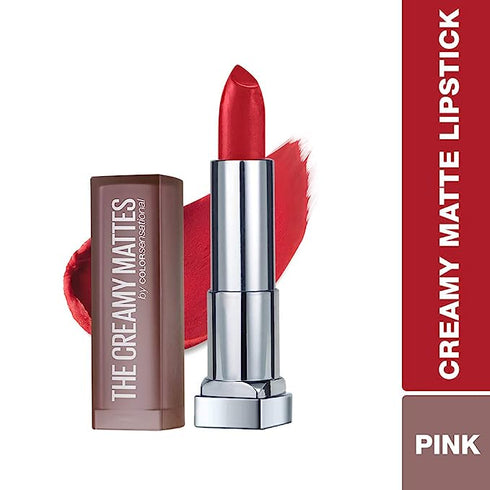 Maybelline Creamy Matte Lipstick / 641 Pink my Red