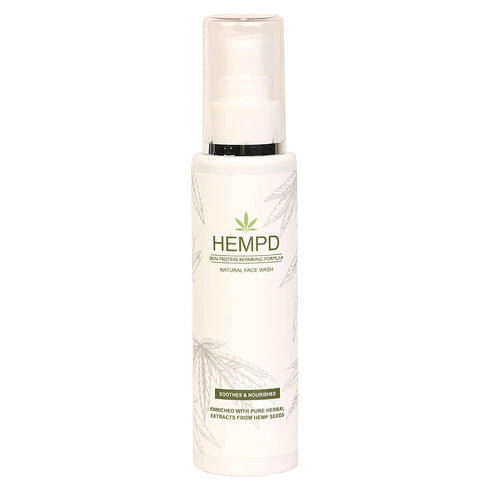 HEMPD Natural Face wash, Paraben Free, Hemp Seed Oil and Natural Extracts. 100 ML