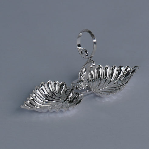 Pure Silver Kumkum Haldi Betel Leaf Set 23.2g