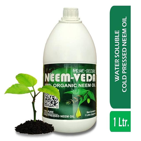 Home Secure Neem Veda Pure Cold Pressed Water Soluble Neem Oil