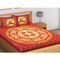 Printed Cotton King Size for Double Bedsheet with 2 Pillow Covers Red Color