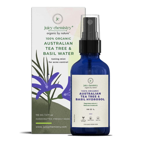 Juicy Chemistry Australian Tea Tree & Basil Water Toner for Acne-Prone Skin 100ml