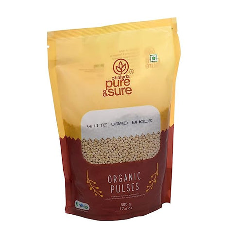 Pure & Sure White Urad Dal Whole Organic Pulses