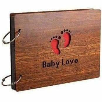 Baby Love - Wood Pasted Photo Album