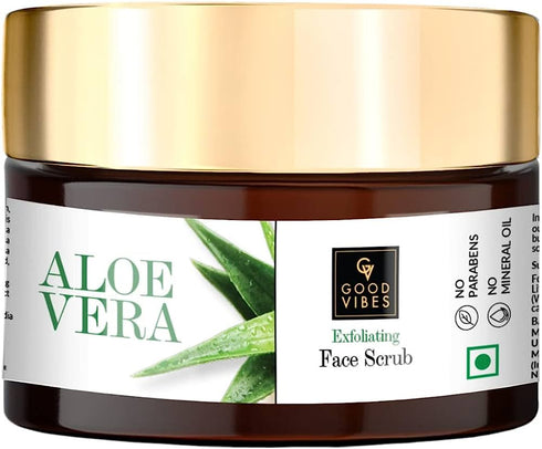Good Vibes Aloe Vera Exfoliating Face Scrub 50g