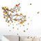 Autumn Leaves and Birds Wall Sticker
