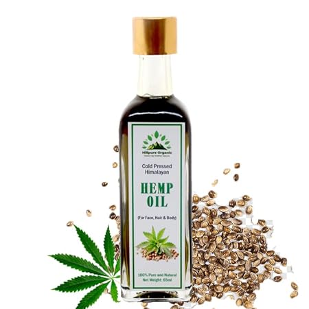 Hillpure Organic Cold Pressed Himalayan Hemp Seed Oil For Hair Growth