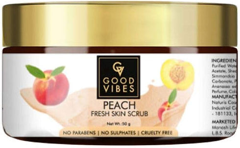 Good Vibes Fresh Skin Face Scrub - Peach 50g