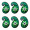 Green Color - Acrylic Kankavati Box Pack of 6