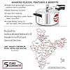 Hawkins Classic Pressure Cooker 4 Litre - Silver (CL40)