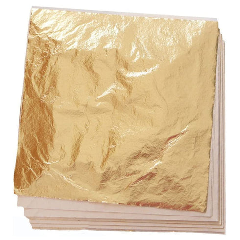 Imitation Gold Leaf – 50 Leaves – 6 x 6 Inches