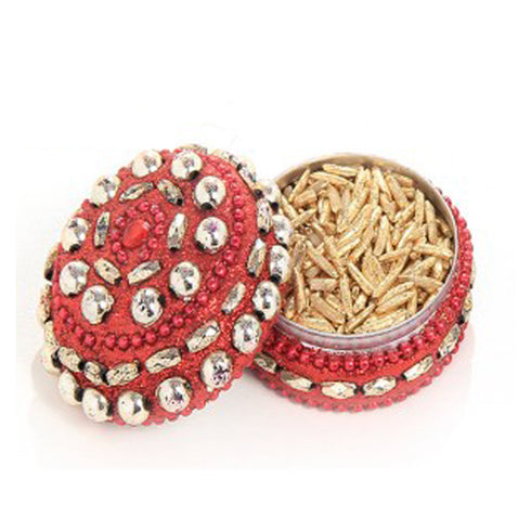 Shree Varnika Pure Gold Coated Akshat | Chawal Rice 10g