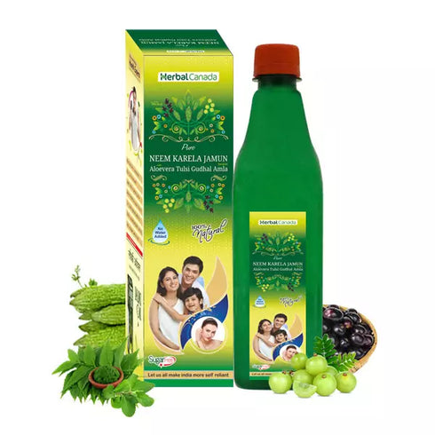 Herbal Canada Neem Karela Jamun Swaras 500ml