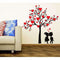 Aquire Large Love Symbolled Plant with Couples Vinyl Sticker (Pack of 1)