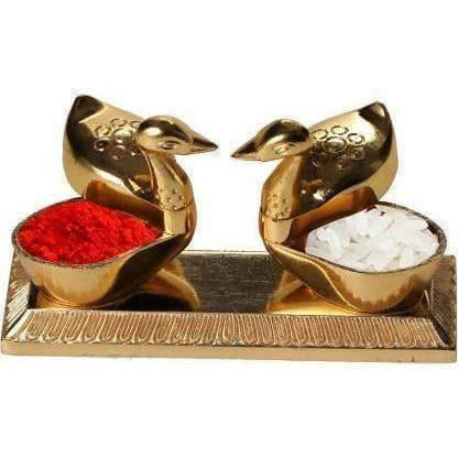 Dream Kraft Loving Bird Duck Chopda Pair Decorative Showpiece