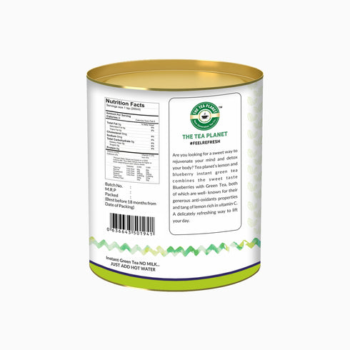 The Tea Planet Lemon Blueberry Flavoured Instant Green Tea