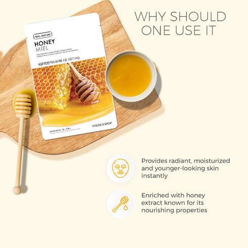 The Face Shop Real Nature Honey Face Mask 20g