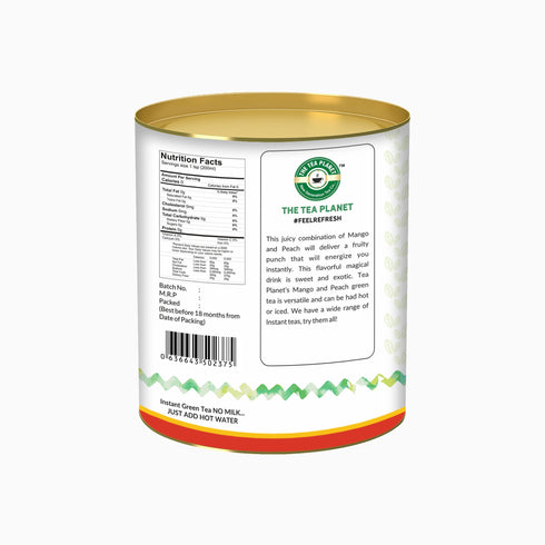 The Tea Planet Mango & Peach Flavoured Instant Green Tea