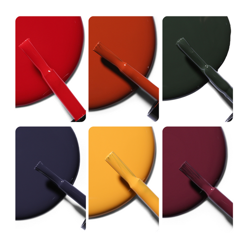 Spekta Set Of 6 Gel Shine Nail Polishs Bold Vegan