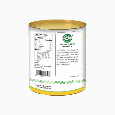 The Tea Planet Coconut Mango Flavoured Instant Green Tea