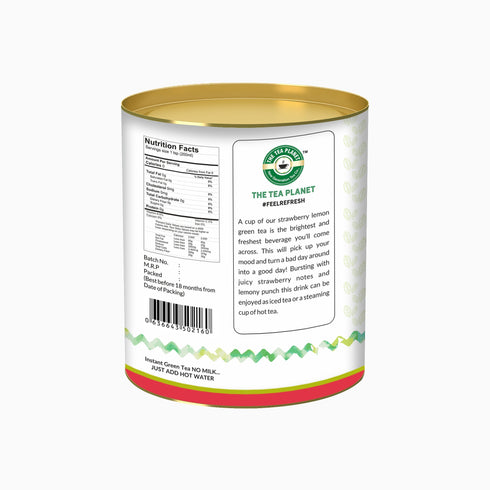 The Tea Planet Strawberry Lemon Flavoured Instant Green Tea