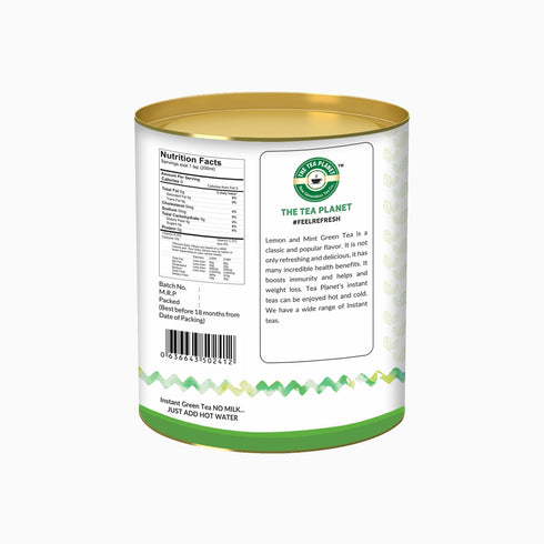 The Tea Planet Lemon & Mint Flavoured Instant Green Tea