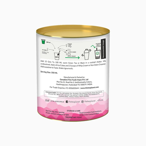 The Tea Planet Rose Milk Bubble Tea Premix