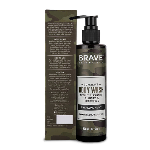 Brave Essentials Coalwave Body Wash 200ml
