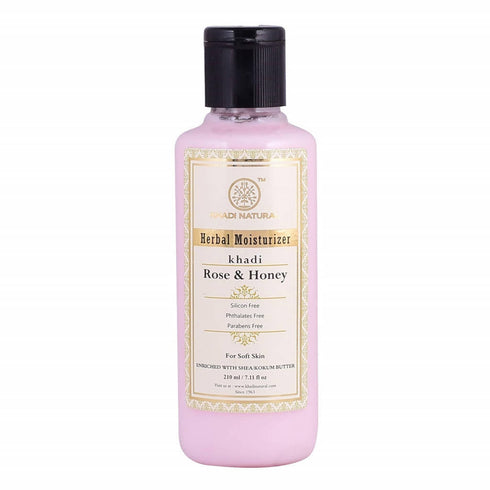 Khadi Natural Rose & Honey Moisturizer 210ml