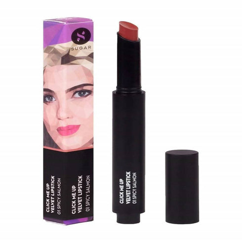 Sugar Click Me Up Velvet Lipstick Spicy Salmon | Peach Rose