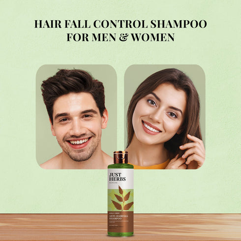 Just Herbs Amla and Neem Anti-Hairfall Shampoo For Men & Women 200ml