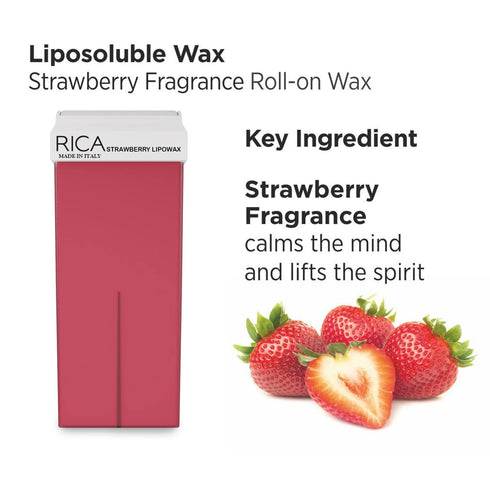 Rica Strawberry Roll on Wax Refill 100ml
