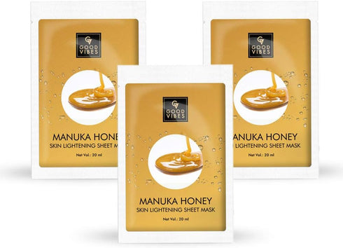 Good Vibes Manuka Honey Skin Lightening Sheet Mask 20ml
