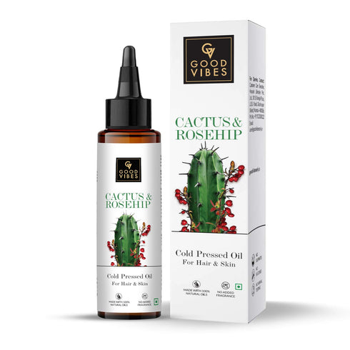 Good Vibes Cactus And Rosehip Cold Pressed Oil For Hair & Skin 100ml